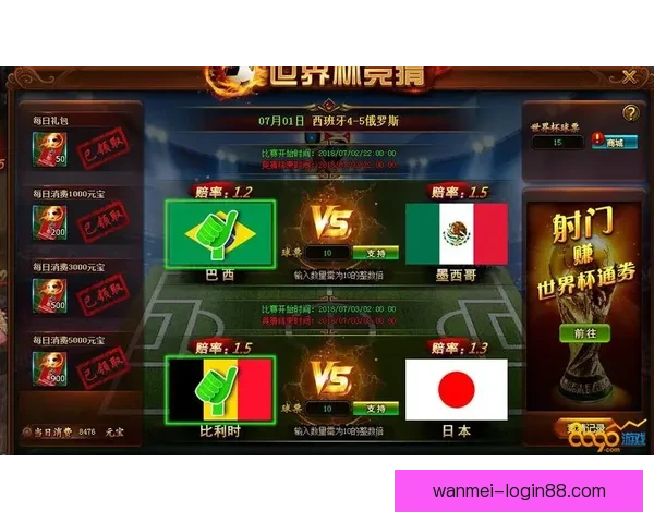 美加墨世界杯最新竞猜赔率分析及胜负走势预测揭秘